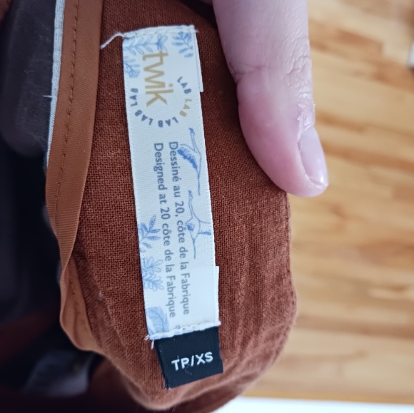 Linen blend high waisted pants - Picture 4 of 5